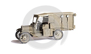 Scale model of old vehicle