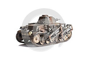 Scale model of old vehicle