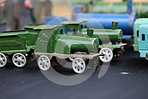 Scale model of steam train