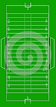 Scale Vector American Football Pitch