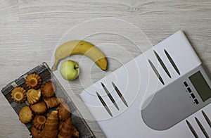 Scales calories pastry weight