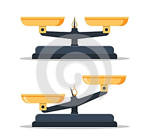 Scales Icon set, photo