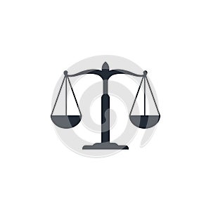 Scales of justice icon, law firm Icon