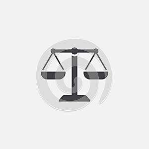 Scales Of Justice icon, law firm logo