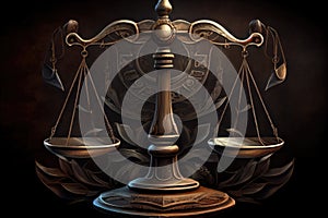 scales of justice, with the side holding the heavier weight on top