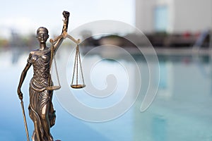 Scales of Justice symbol - legal law concept image.