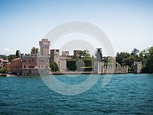 Scaliger Castle in Lazise on Lake Garda