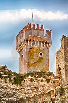 Scaliger Castle at Lazise, Lake Garda, Italy