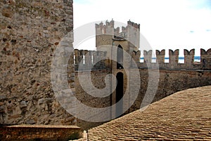 the Scaliger castle of Sirmione in garda lake