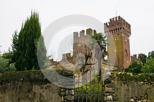 Scaligero Castle in Lazise, North East Italy