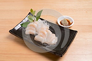 scallop for sashimi - japanese food style.