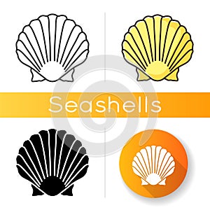 Scallop shell icon
