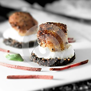 Scallops and Black Pudding
