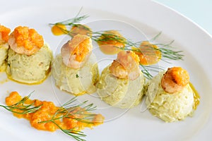 Scallops with Mash Potato