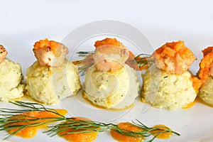 Scallops with Mash Potato