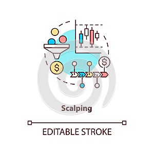 Scalping concept icon