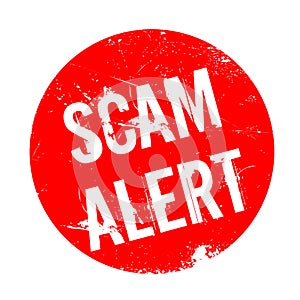 Scam Alert rubber stamp