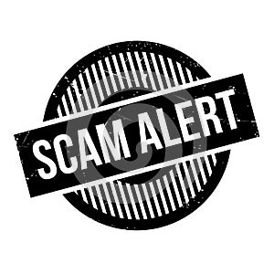 Scam Alert rubber stamp