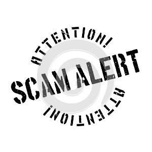 Scam Alert rubber stamp