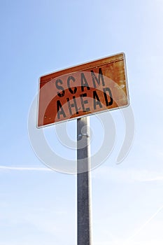 SCAM Alert sign