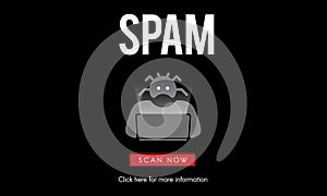 Scam Virus Spyware Malware Antivirus Concept