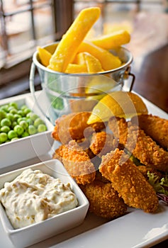 Scampi and Chips meal photo