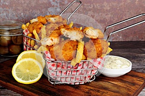 Scampi And French Fries Meal