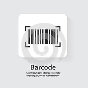 Scan Bar code. Design for website and mobile apps. Vector illustration