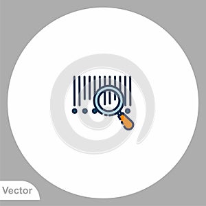 Scan barcode vector icon sign symbol
