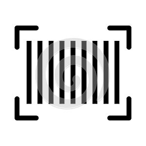 Scan vector  thin line  icon