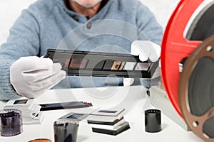 Scan slides and films to transform into digital data