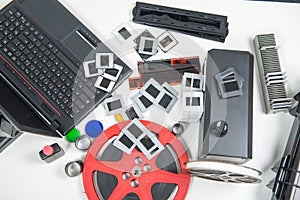 Scan slides and films to transform into digital data