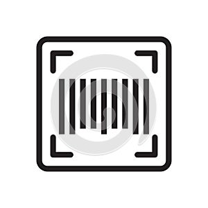 Scan vector thin line icon