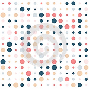 Scandi style polka dot pattern background