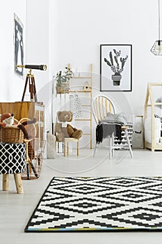 Scandi style in room