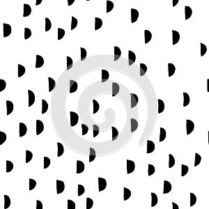 Scandinavian abstract cute colorful design of the semi-circle of the moon with a white background, pattern seamless Wallpaper back photo