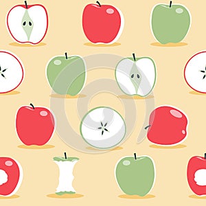 Scandinavian apple pattern - Illustration photo