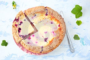 Scandinavian berry tart