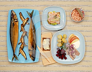 Scandinavian fish buffet