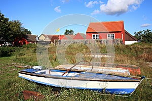 Scandinavian house, Snogebaek, Bornholm, Denmark photo