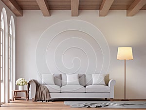 Scandinavian living room 3d rendering image photo