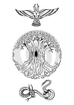 Scandinavian mythology composition