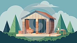 A Scandinavianinspired sauna featuring clean lines and natural materials creating a harmonious balance between