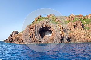 Scandola Nature Reserve, UNESCO World Heritage site, Corsica, Fr