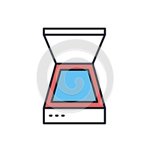 Scanner related vector icon