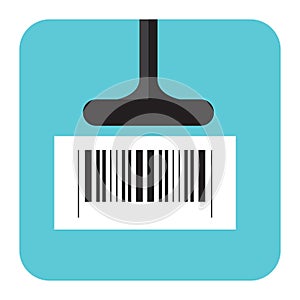 scanning bar code. Vector illustration decorative design