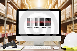 Scanning barcode from a label in modern warehouse