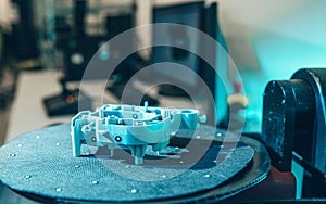 Scanning components for production, using 3d laser scanner photo