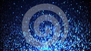 Scanning digital data blue hex code