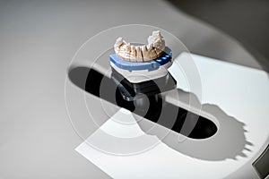 Scanning jaw model on the 3rd scanner